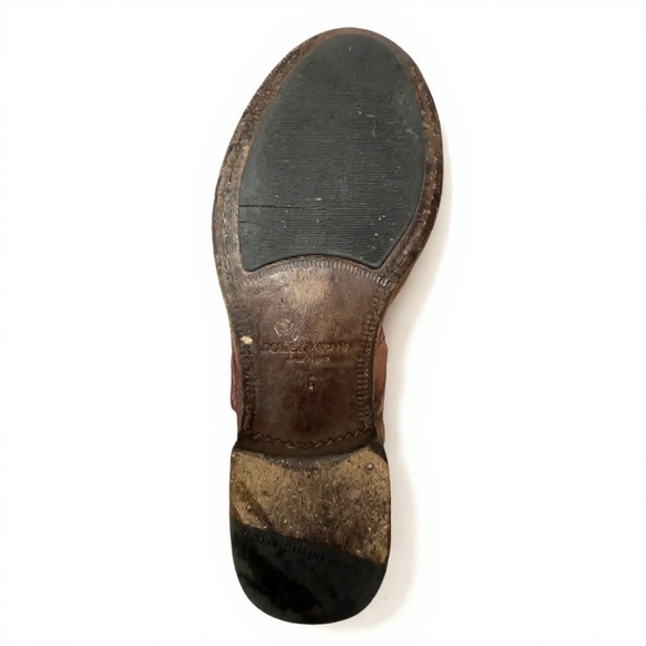 Dolce & Gabbana Burgundy Leather Oxfords - Picture 4 of 4